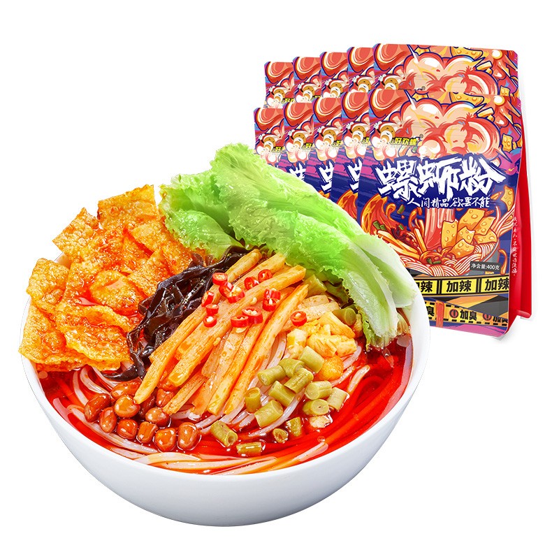 好欢螺 螺蛳粉 加臭加辣版 400g
